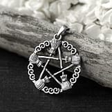 broom-pentagram-sterling-silver-necklace-close-up-hellaholics