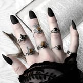 avila-aditi-aelia-huntress-tiger-eye-nea-audra-onyx-silver-rings-mix-hellaholics