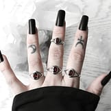 dragon-eye-garnet-silver-rings-hellaholics