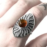 warriors-call-amber-silver-ring-close-up-hellaholics