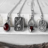 gaila-gina-garnet-raven-skull-infinity-snake-silver-necklaces-hellaholics (2)