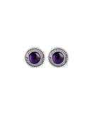 raina-round-amethyst-silver-stud-earrings-hellaholics-front