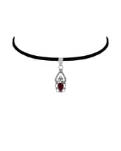 gina-garnet-cut-stone-silver-pendant-choker-hellaholics (1)
