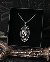cat-skull-floral-recycled-silver-necklace-giftbox-hellaholics