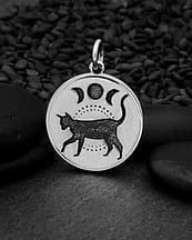 celestial-black-cat-recycled-silver-necklace-hellaholics