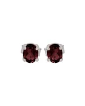 reign-cut-stone-garnet-silver-stud-earrings-hellaholics-front