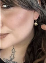 soleil-sun-hoops-stainless-steel-gold-on-model-hellaholics