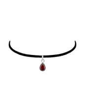 indra-garnet-cut-stone-teardrop-pendant-chocker-hellaholics