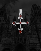 gissele-garnet-cross-necklace-front-dark-hellaholics