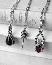 isolde-teardrop-garnet-crystal-necklace-eternal-rose-silver-pendant-hellaholics