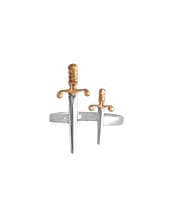 medieval-sword-ring-silver-and bronze-front-hellaholics