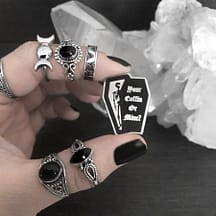 coffin pin by mysticum luna