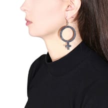 feminist-sign-black-earrings-hellaholics