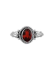 ganya-garnet-cutstone-silver-ring-front-hellaholics