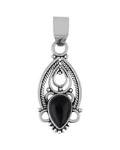 adina-black-onyx-silver-pendant-front-hellaholics