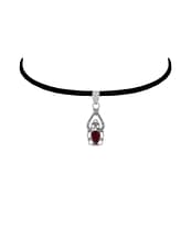 gina-garnet-cut-stone-silver-pendant-choker-hellaholics (1)