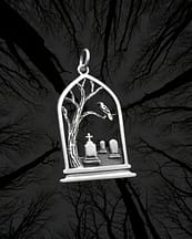 gothic-arch-graveyard-view-silver-necklace-perspective-dark-hellaholics