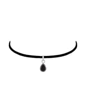 indra-onyx-cut-stone-teardrop-pendant-chocker-hellaholics