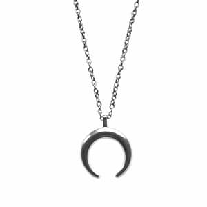 hunting moon crescent necklace