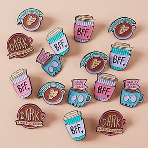 coffee pins from punky pins