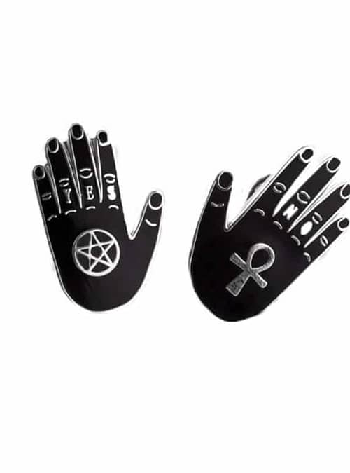 black hands pins by punky pins