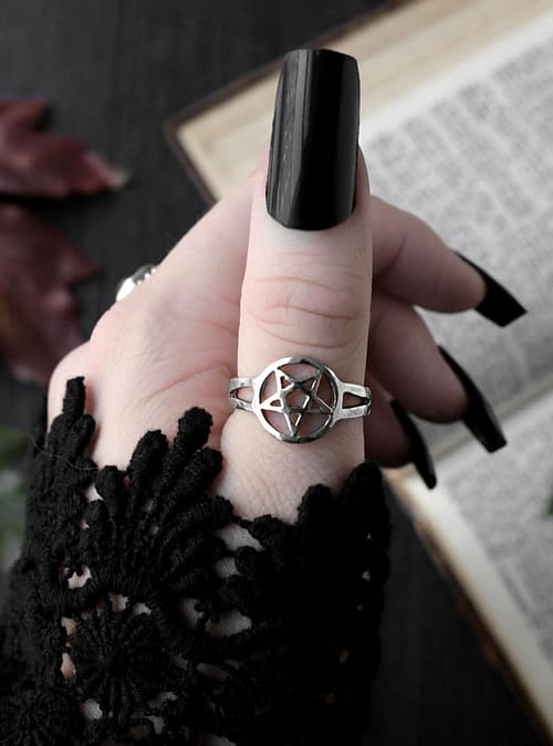 pentagram-silver-ringsilver-hellaholics