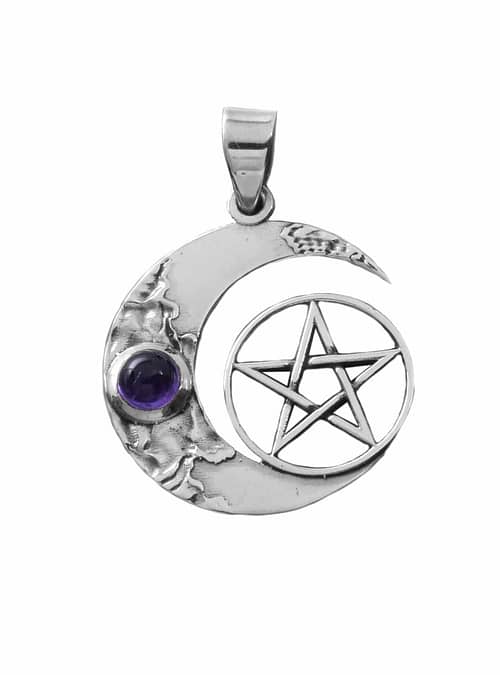 925-sterling-silver-crescent-moon-pentagram-pendant-amethyst-stone