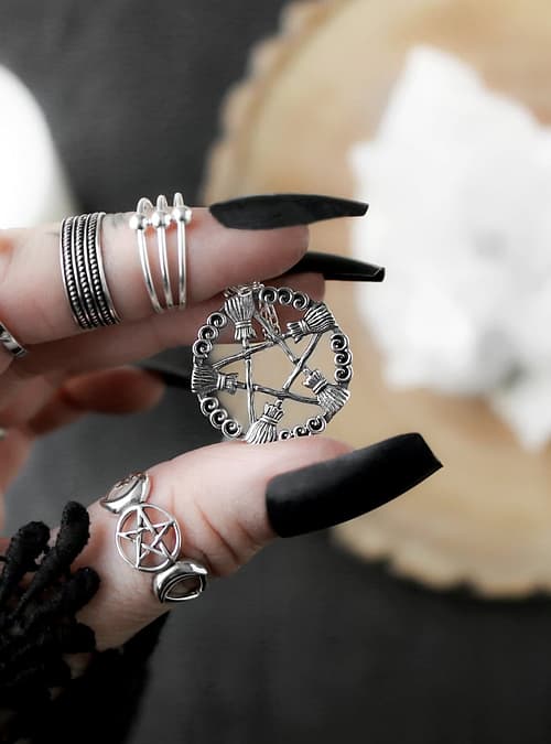 besom-pentagram-silver-pendant-hellaholics