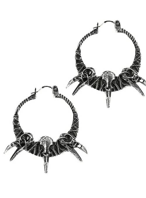 raven-skull-earrings-crow-pagan-hoops-restyle-sold-by-hellaholics