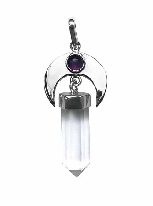 sterling-silver-moon-huntress-clear-crystal-quartz-amethyst-pendant-1