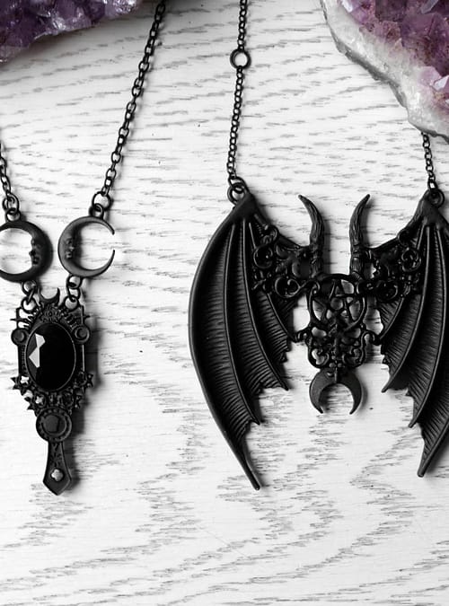 dark-mirror-black-necklace-and-maleficent-gothic-black-necklace-restyle-sold-hellaholics