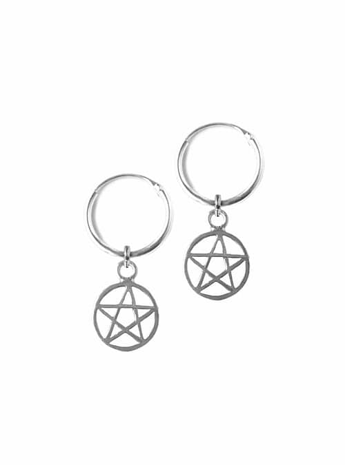 pentagram-sterling-silver-925-hoop-huggies-earrings-hellaholics