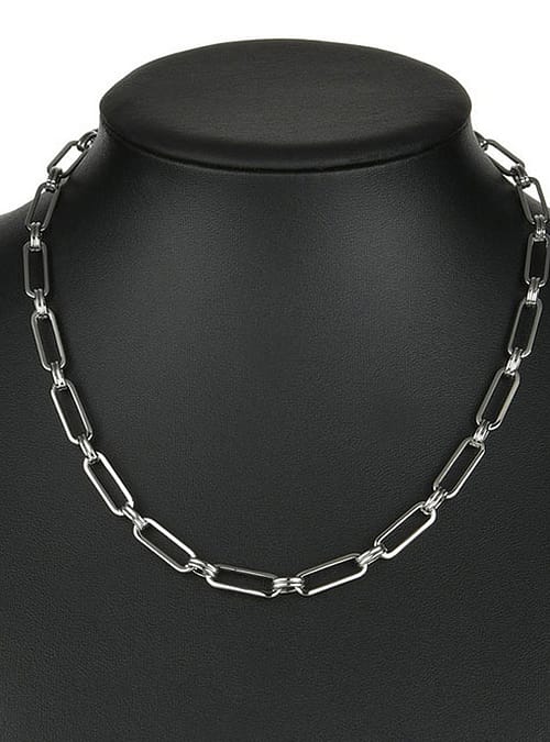 celine-stainless-steel-short-chain-necklace-hellaholics-neck