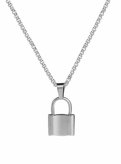 lock-stainless-steel-necklace