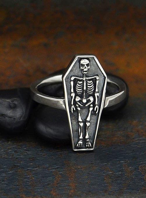 coffin-bone-sterling-silver-ring-hellaholics