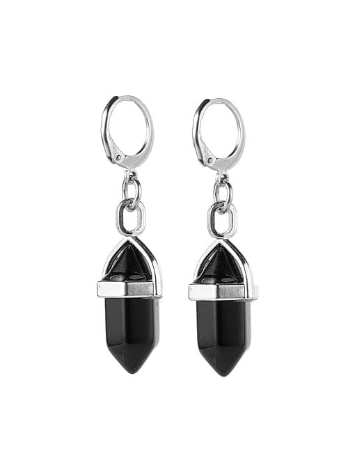obsidian-stainless-steel-leverback-earrings-hellaholics