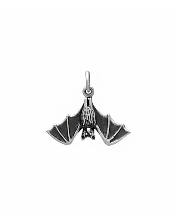 Bat Recycled Sterling Silver Necklace