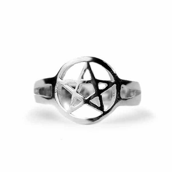 Pentagram cheap ring silver