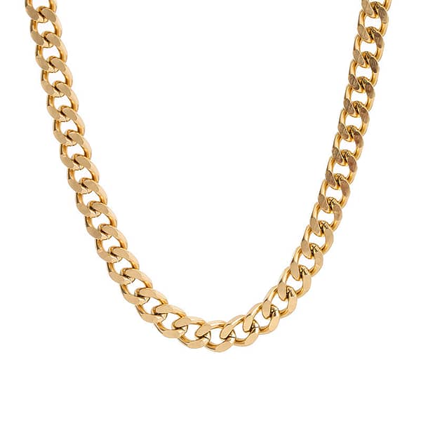 Lora Short Stainless Steel Gold Chain Necklace