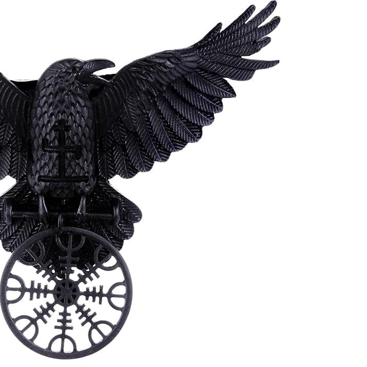 NEW! Helm of Awe Raven Necklace