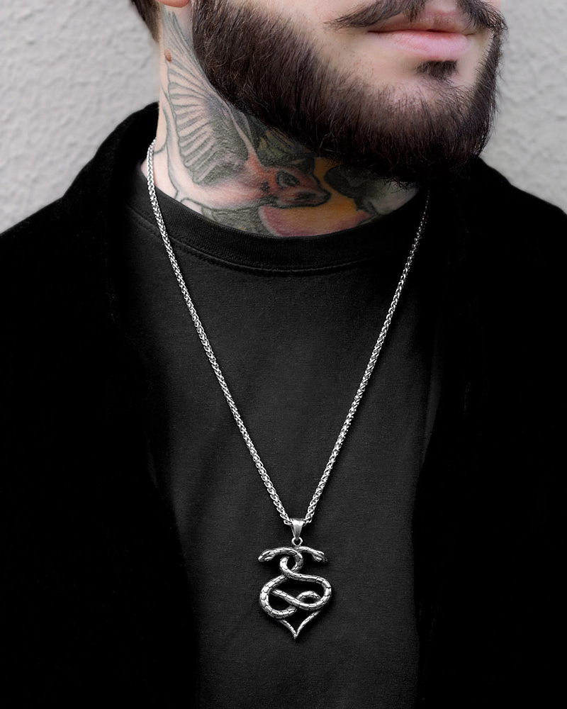 forevers-yours-stainless-steel-entwined-heart-snake-necklace-mens-collection-hellaholics