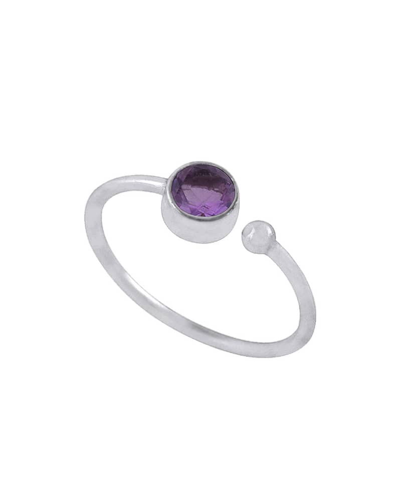 Brianna February Birthstone Ring Amethyst