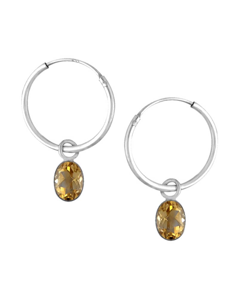 Brione November Birthstone Earrings Citrine