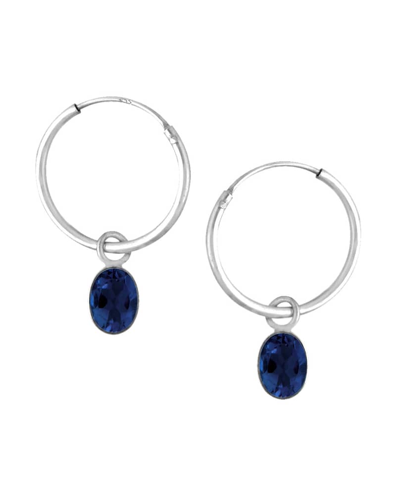 Brione September Birthstone Earrings Iolite