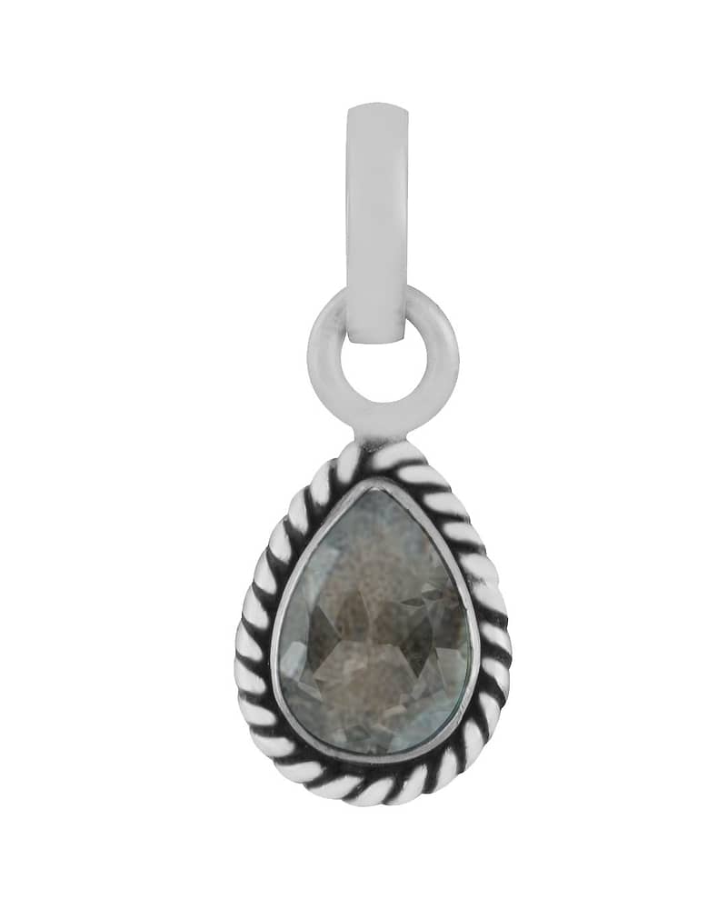 Indra Labradorite Crystal Sterling Silver Necklace