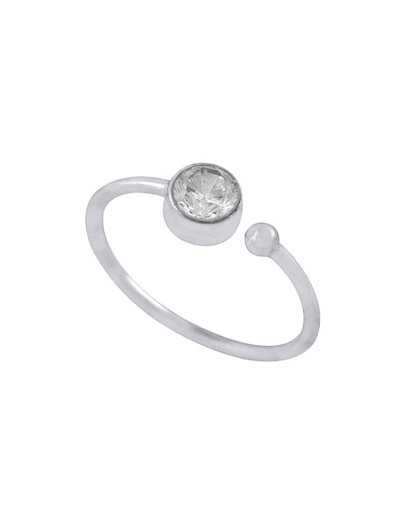 Brianna April Birthstone Ring Clear Quartz