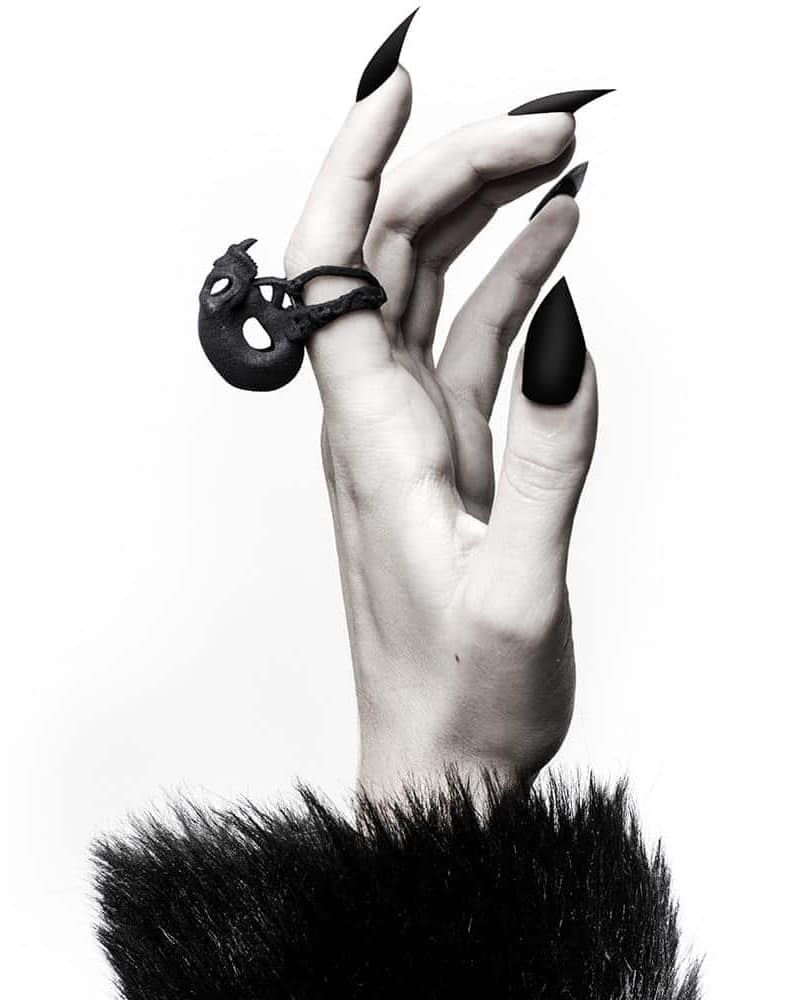 Blood Junkie Ring in Black