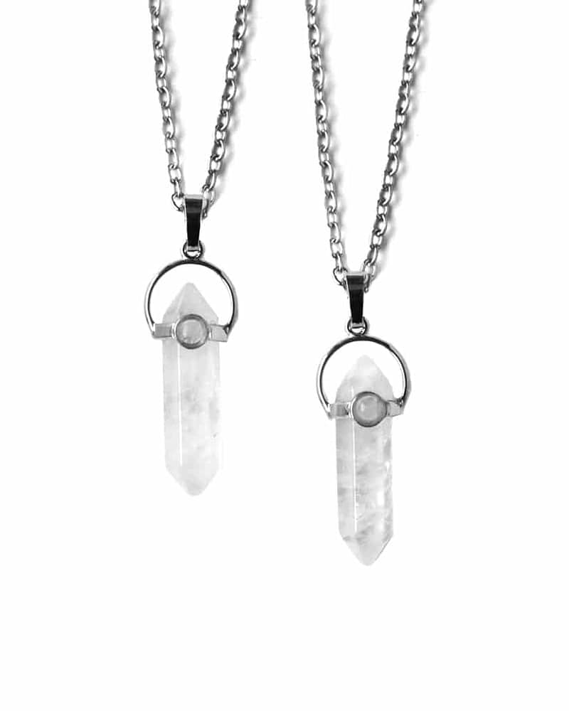 Levitate Crystal Quartz Bullet Necklace