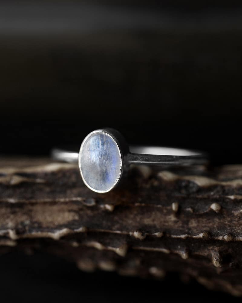Theia Moonstone Silver Ring