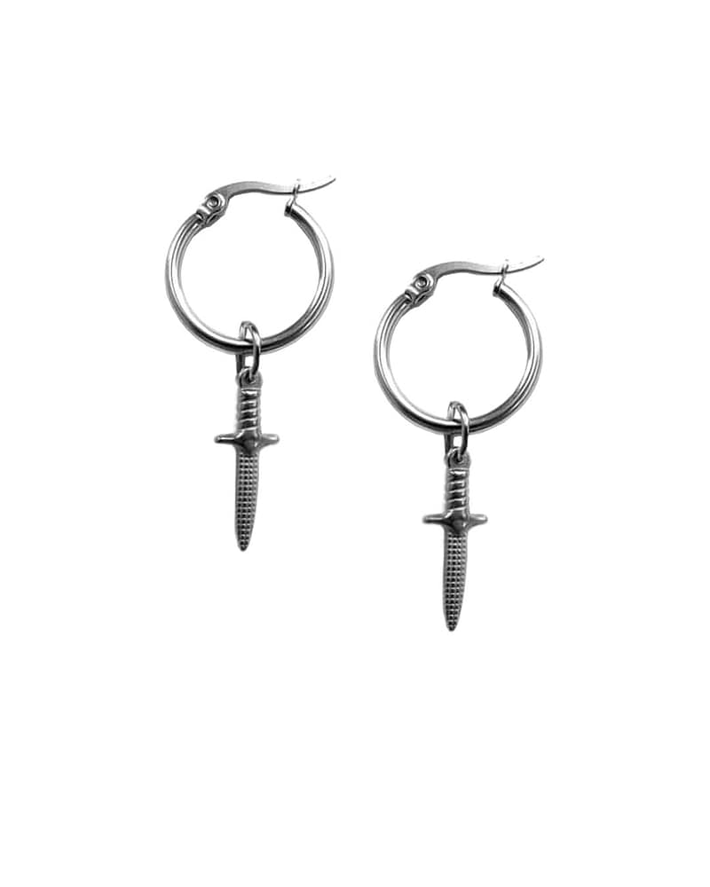 Athame Dagger Stainless Steel Hoops